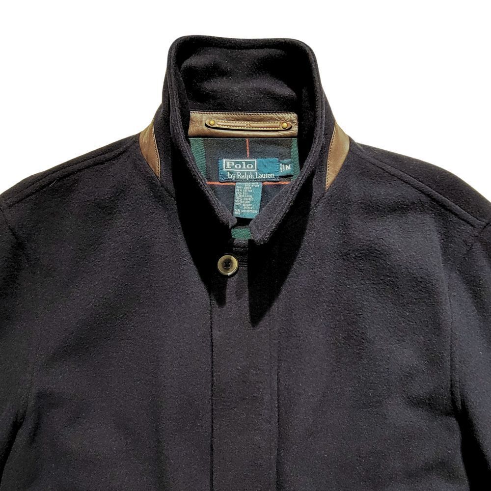 *RARE* POLO RALPH LAUREN Silk, Wool, Leather & Corduroy Bomber Jacket Mens M - Picture 12 of 16